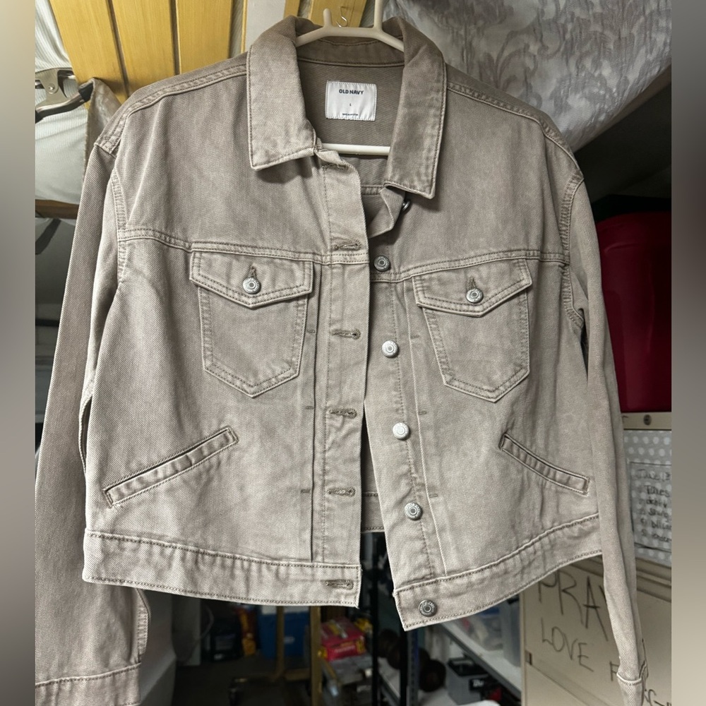 Old Navy Tan Denim Jacket